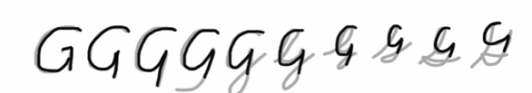 unlocking the cursive G step 2